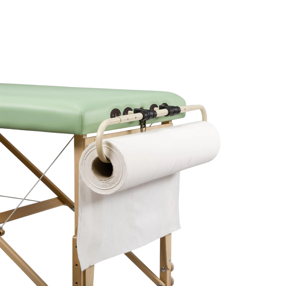 Porte-rouleau de papier jetable pour table de massage pliante - Support ajustable