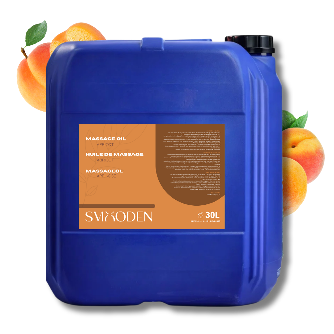 Bidon d'huile de massage 30l avec abricots