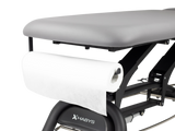 Porte-rouleau de papier jetable blanc pour table de massage - Support ajustable avec rouleau