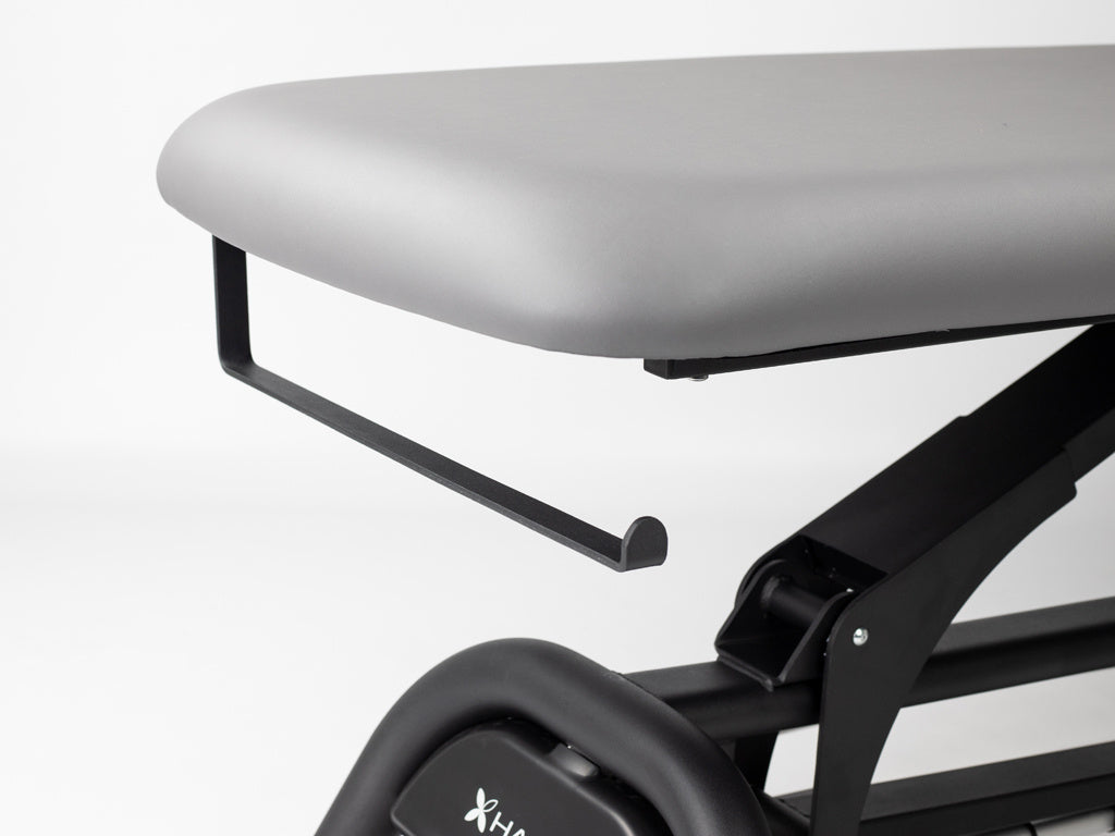 Support porte-rouleau de papier pour table de massage - Barre ajustable noire avec fixation