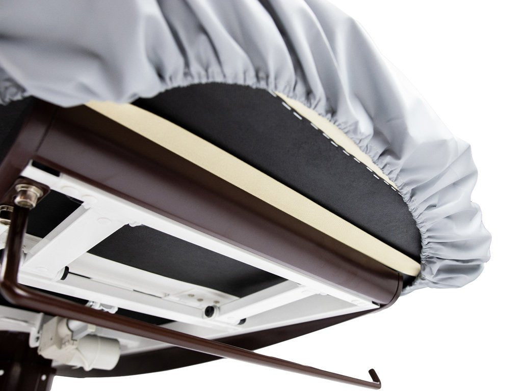 Housse de protection hygiénique pour table de massage - Revêtement jetable blanc avec border élastique