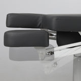 Coussins latéraux ergonomiques pour table de massage - Support bras ajustable en similicuir gris