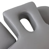 Coussin facial ergonomique pour table de massage - Repose-visage en similicuir gris