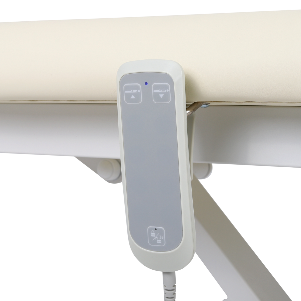 Télécommande filaire pour table de massage couleur vanille - Contrôle électrique avec boutons d'ajustement