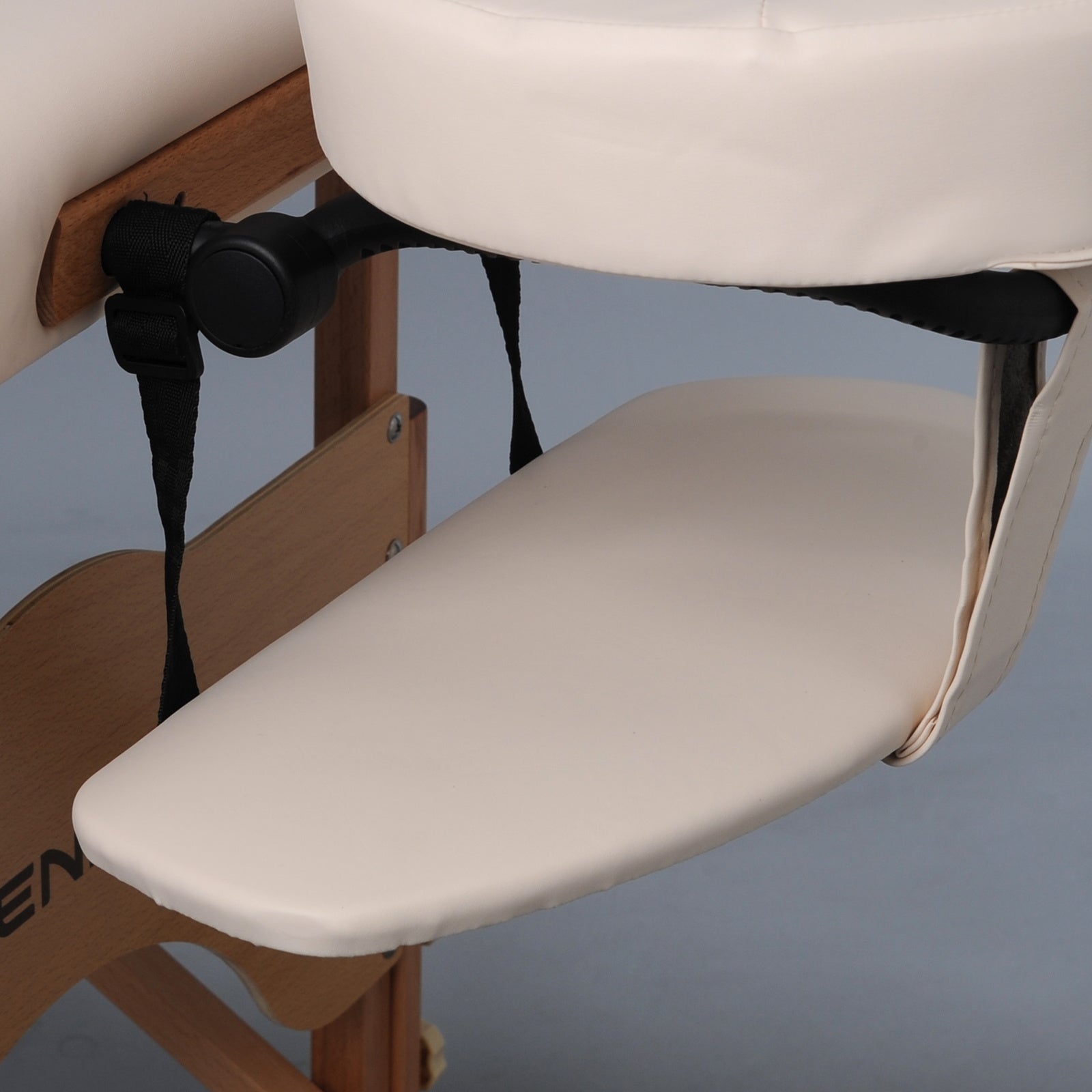 Support de têtière de la table de massage beige