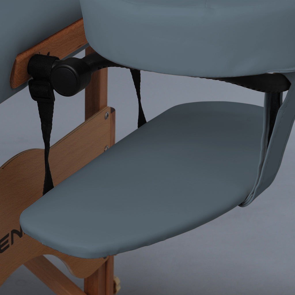 Support têtière de la table bleue