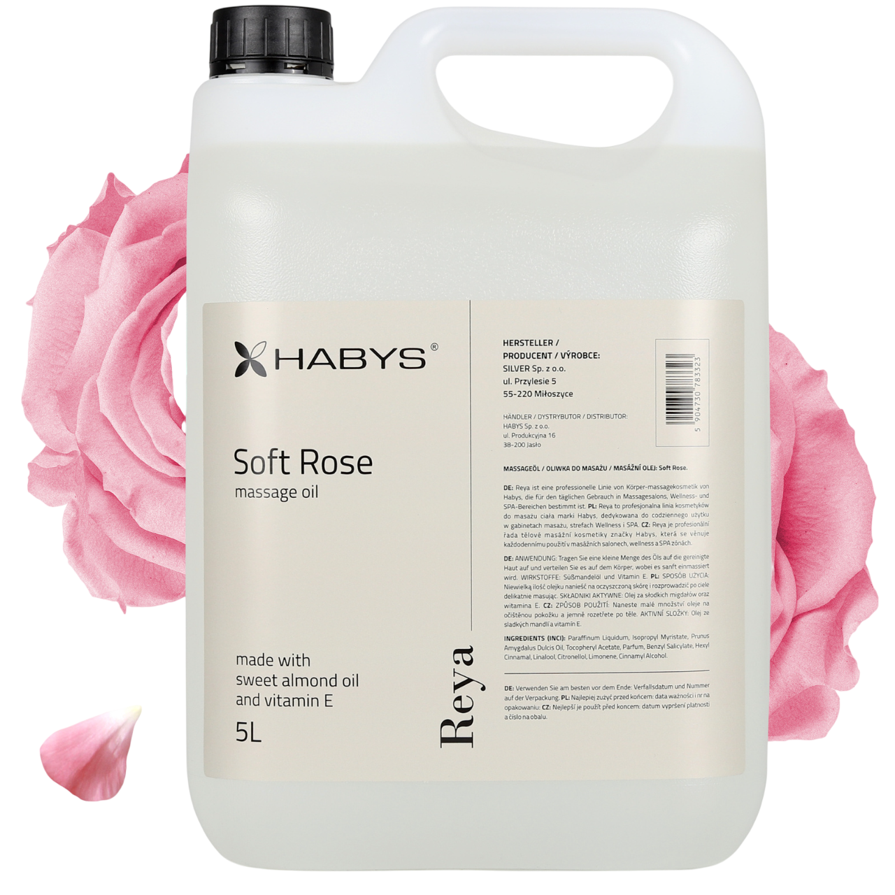 Huile de massage professionnelle Soft Rose