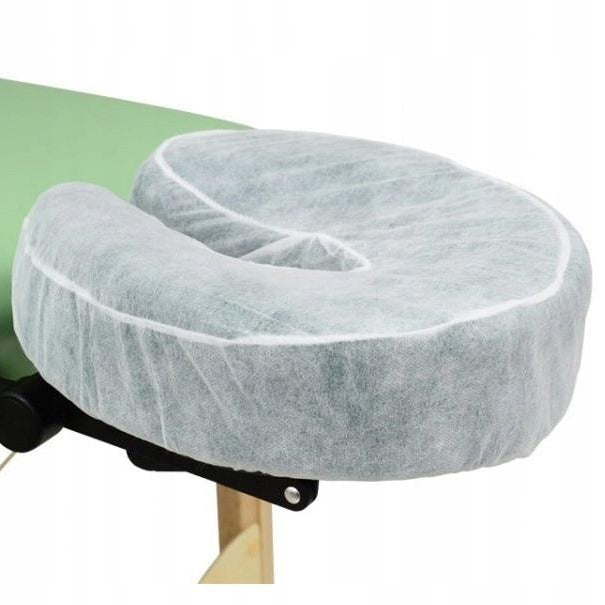 Housse jetable pour appui-tête de table de massage blanc - Revêtement non-tissé 45 g/m² haute qualité