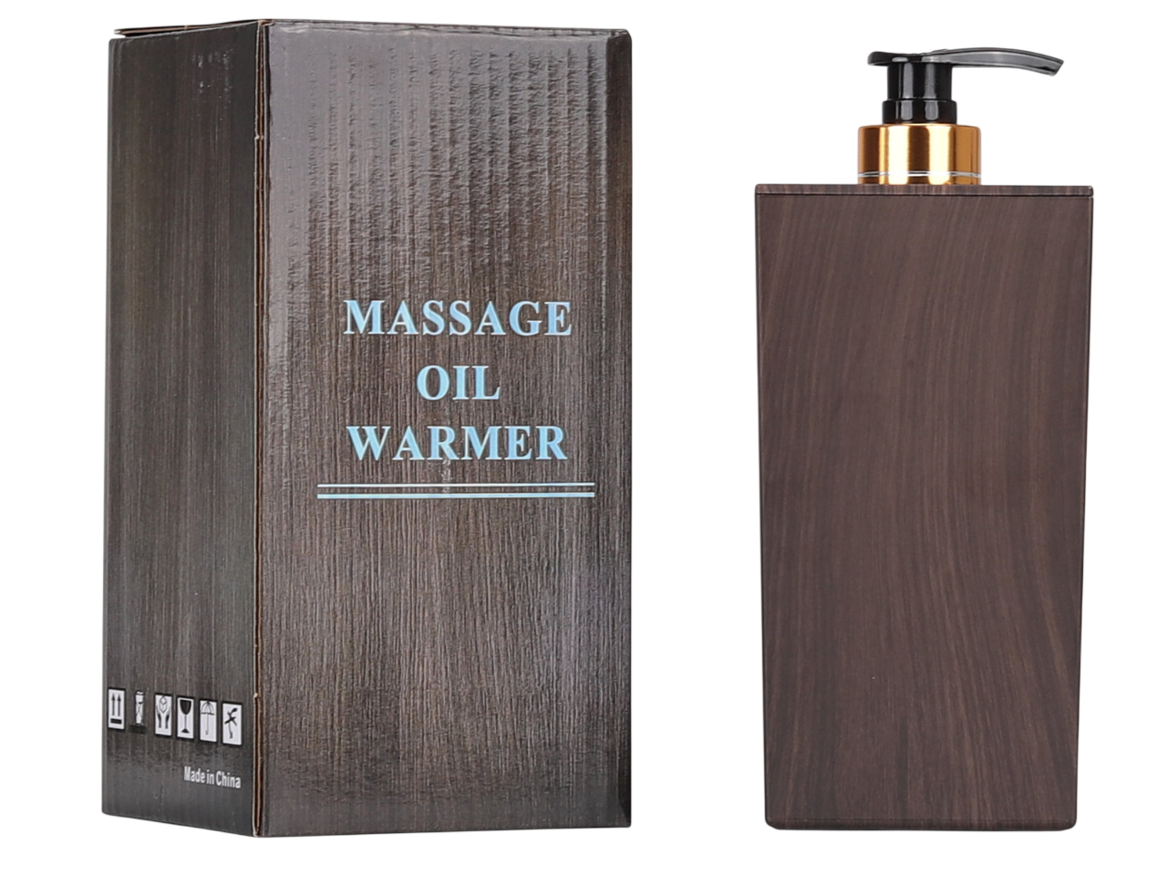 Chauffe-huile professionnel – 300 ml, design bois