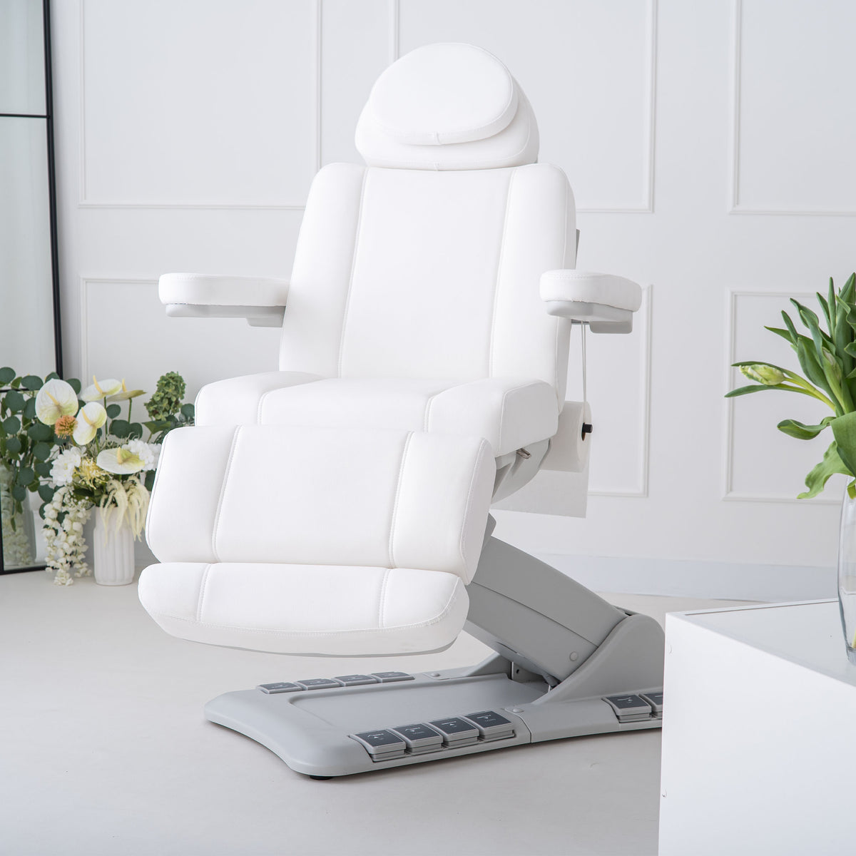 Chaise de pédicurie électrique Evia Balance Blanc