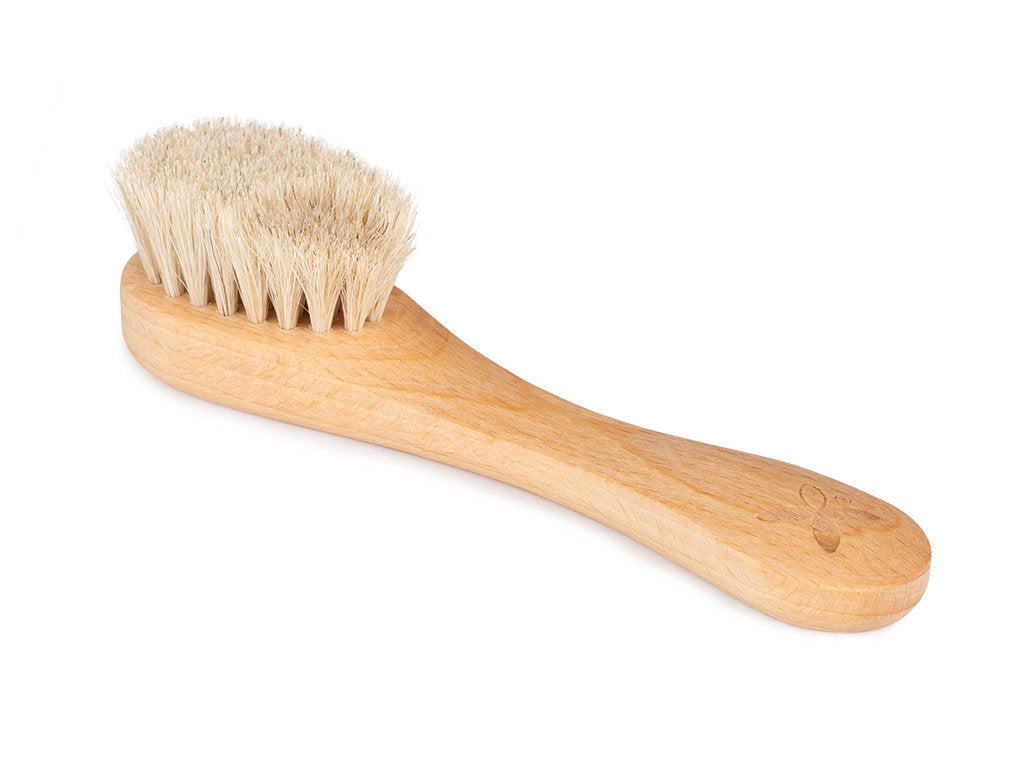 Brosse de massage visage 100 % crin de cheval