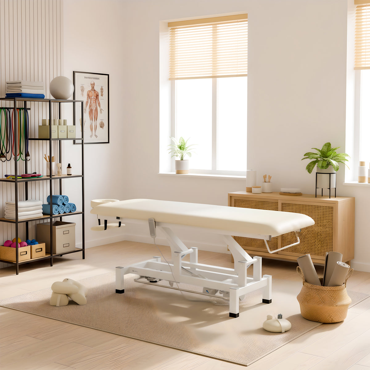 Table de massage électrique Fortis 1 Ivoire