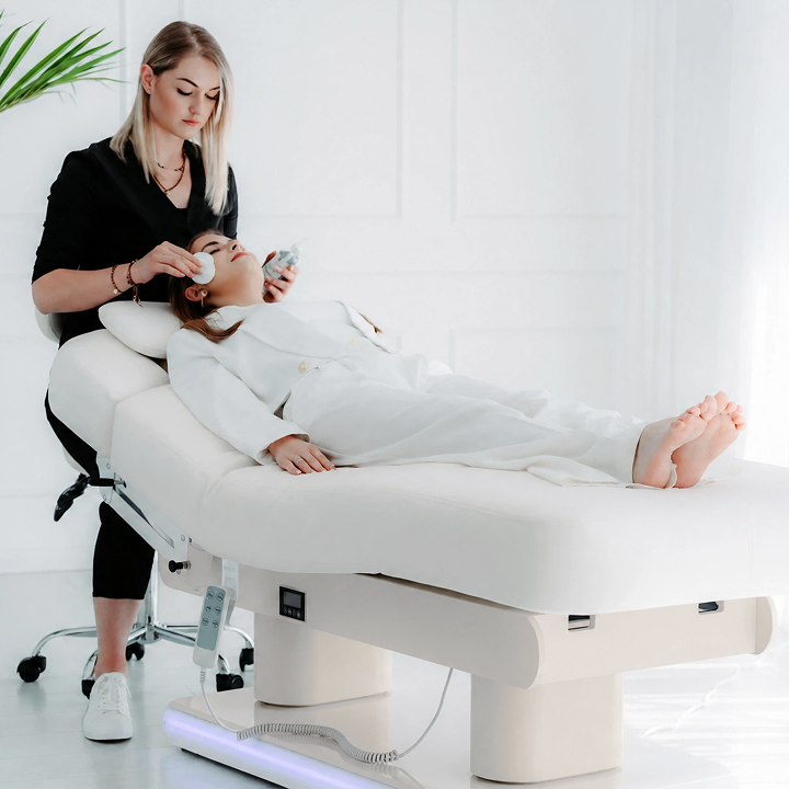 Table de massage électrique Eterna 4 moteurs Beige