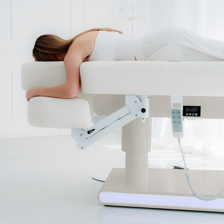 Table de massage électrique Eterna 4 moteurs Beige