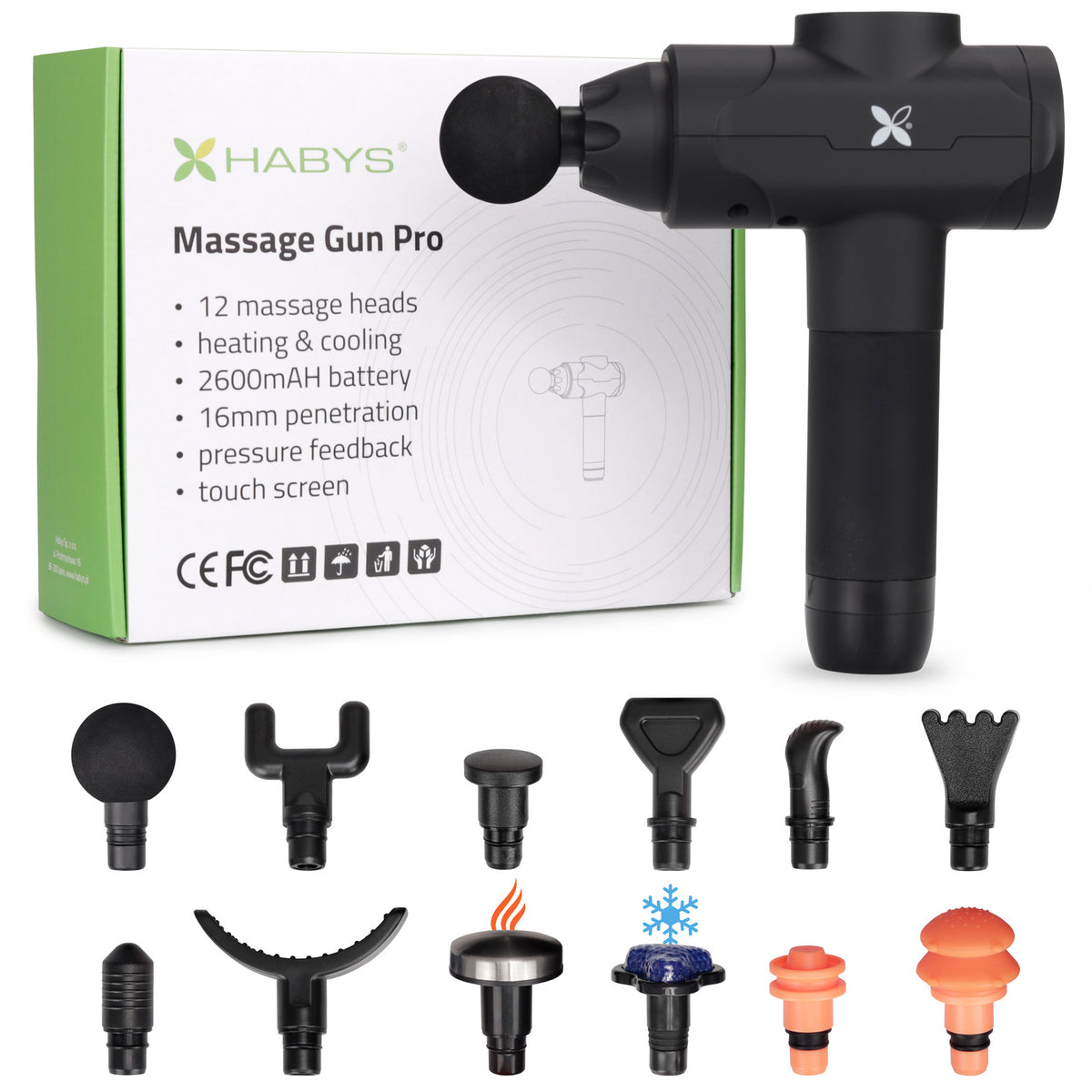 Pistolet de massage Pro 12 têtes
