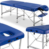 Table de massage pliable Medmal 70 cm Bleu marine