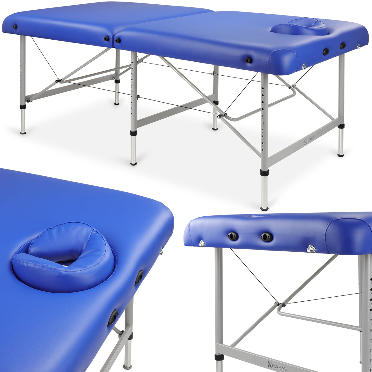 Table de massage pliable Structural 102 cm Bleu marine