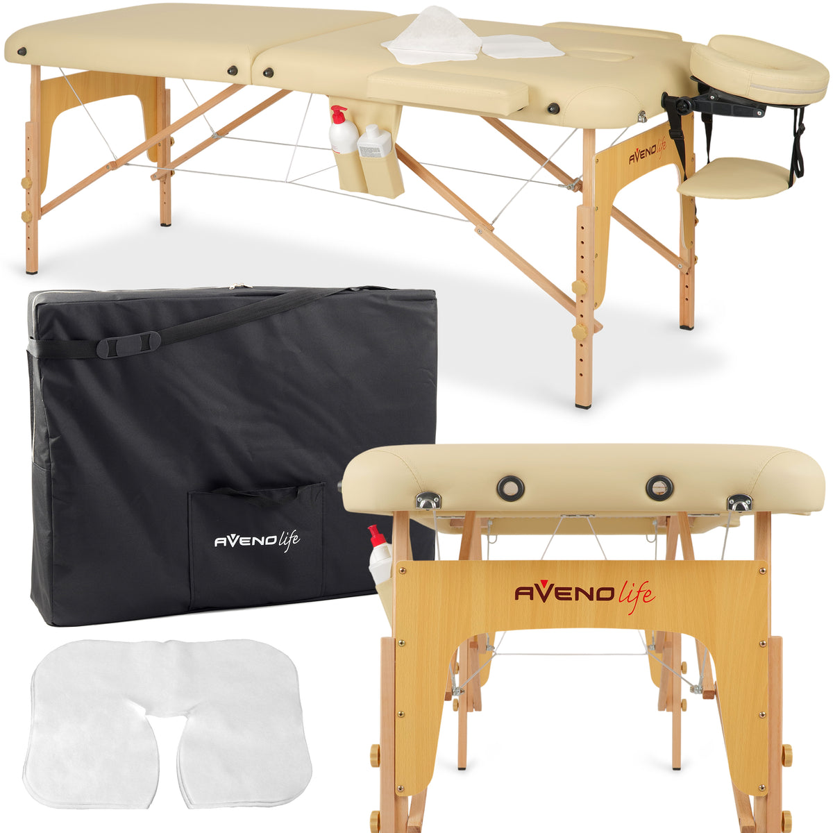 Table de massage pliable Sofia 70 cm Beige