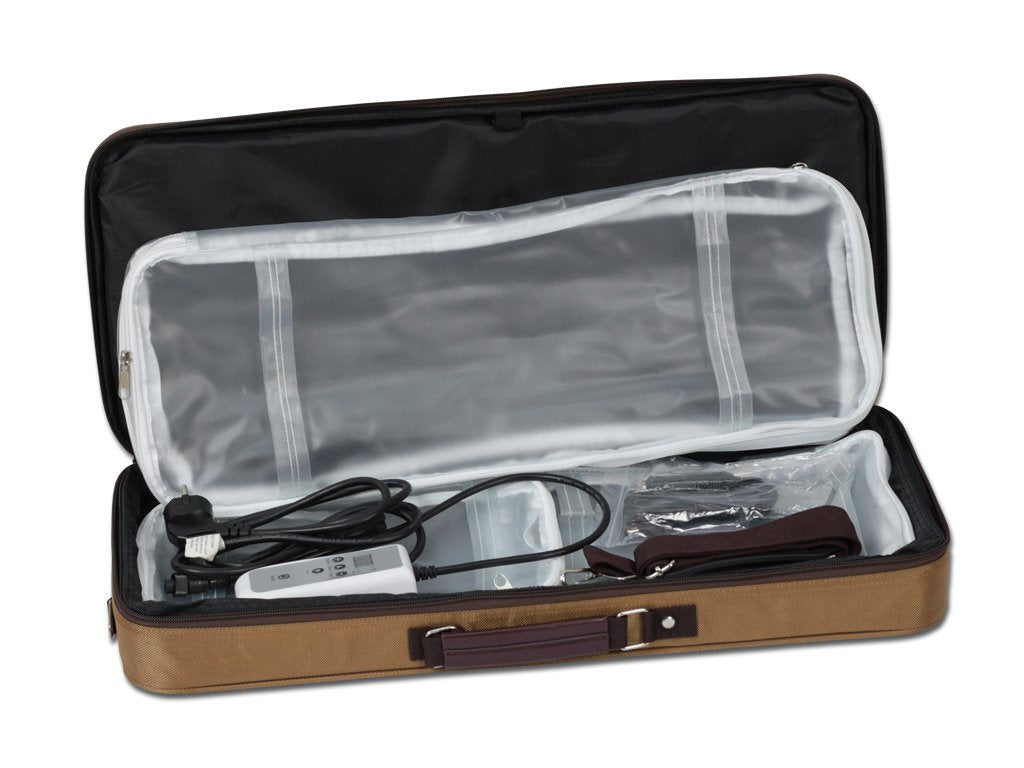Chauffe-pierres et bambous portable en housse