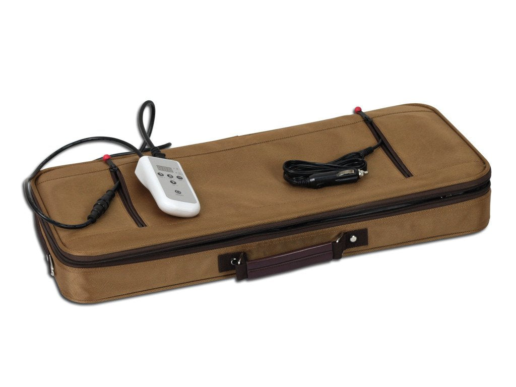 Chauffe-pierres et bambous portable en housse