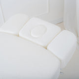 Set de draps housses velours pour table de soin Blanc
