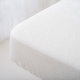 Set de draps housses velours pour table de soin Blanc