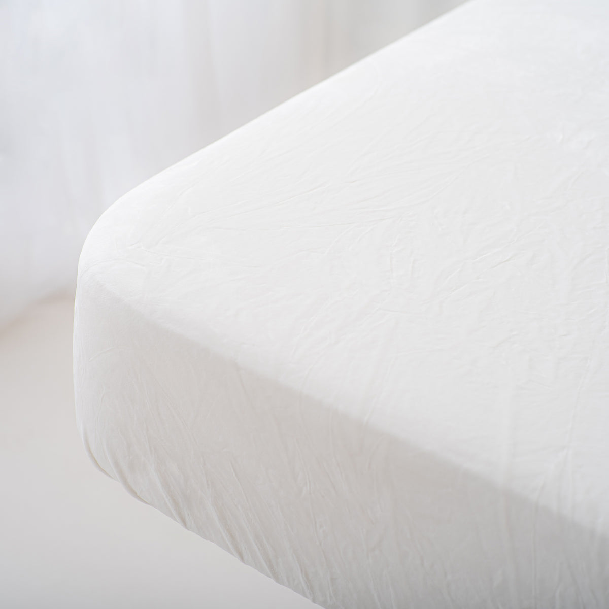 Set de draps housses velours pour table de soin Blanc