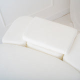 Set de draps housses velours pour table de soin Blanc