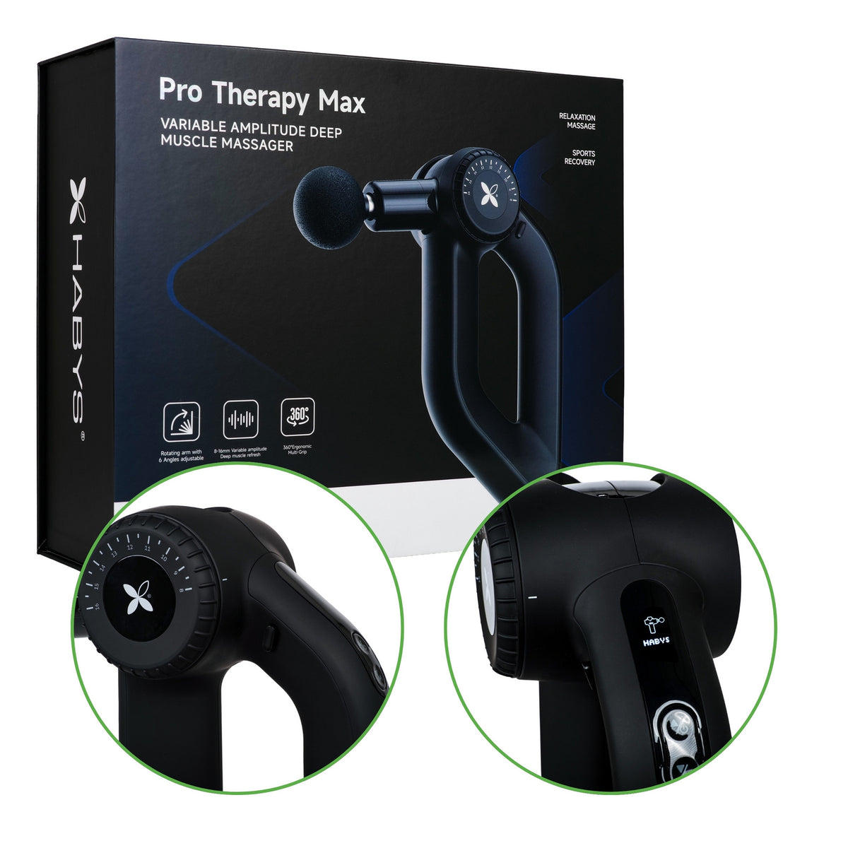 Pistolet de massage professionnel 8 embouts