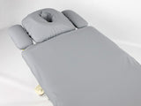 Housse de protection table polyester 198 x 70 cm Gris