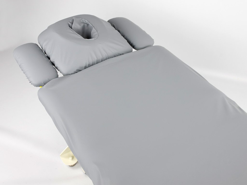 Housse de protection table polyester 198 x 70 cm Gris