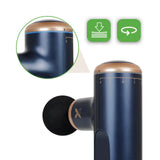 Pistolet de massage compact 5 têtes Bleu marine