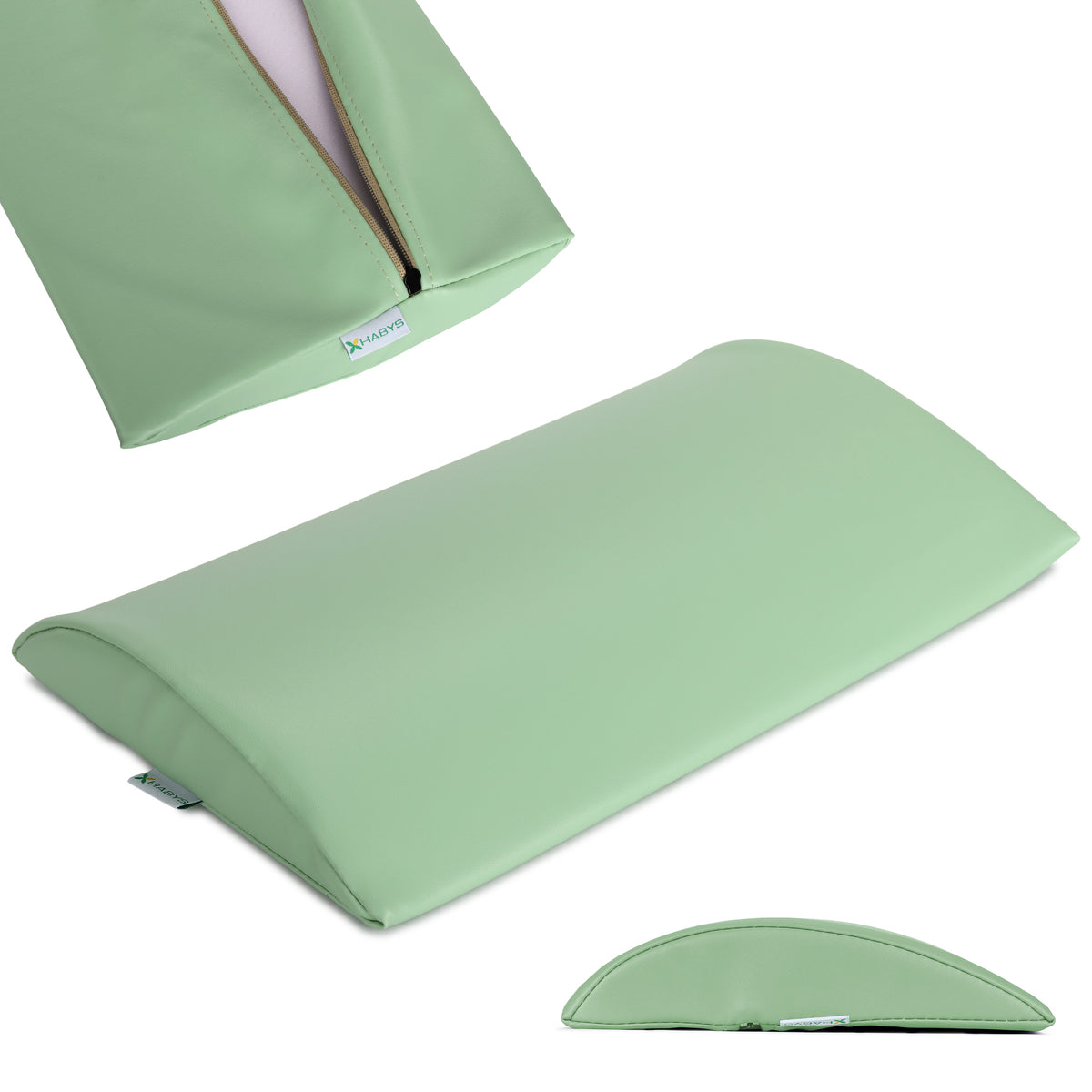 Coussin de positionnement demi-rond 40 x 25 x 5 cm Ferme Vert