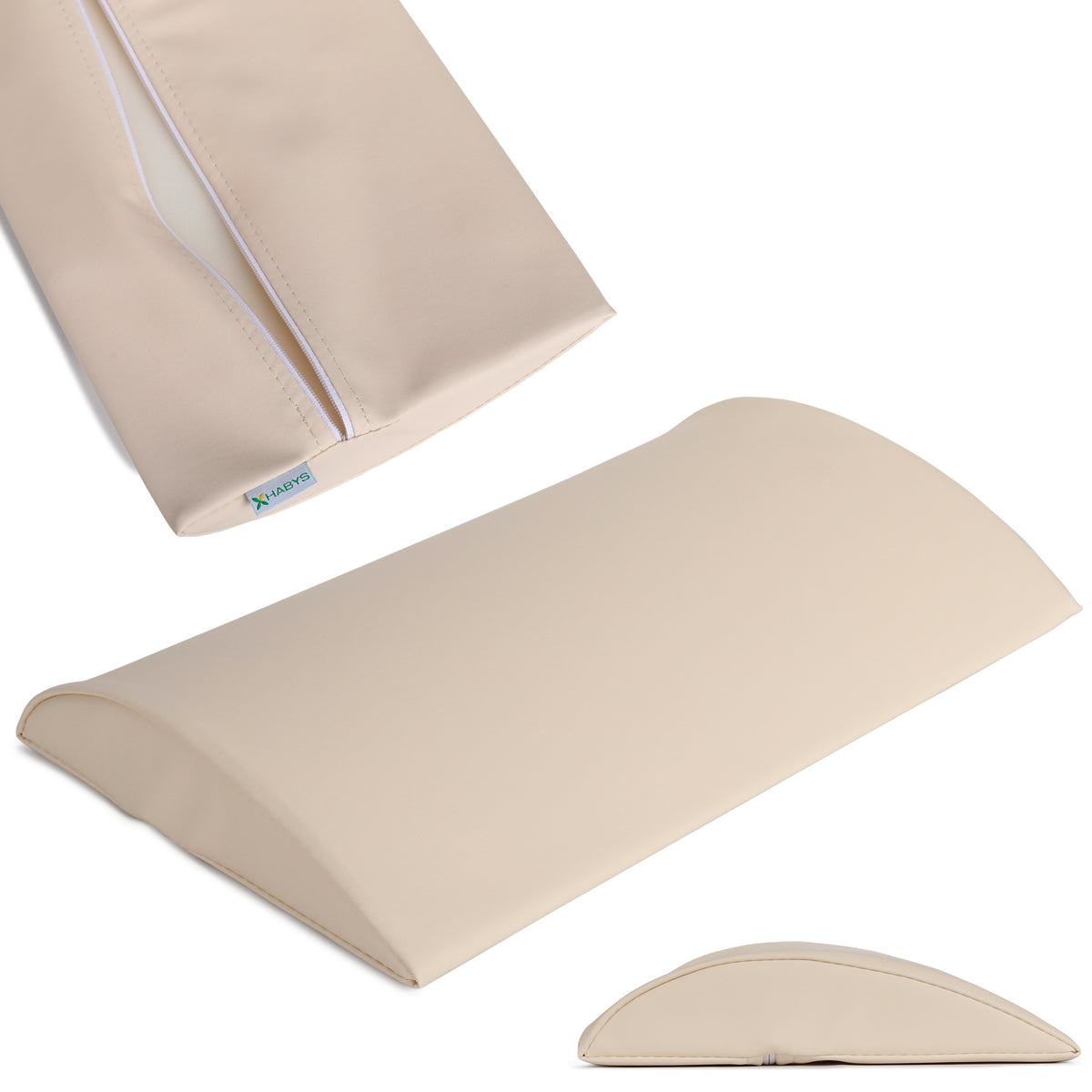 Coussin de positionnement demi-rond 40 x 25 x 5 cm Ferme Beige
