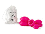 Ventouses de massage en silicone set de 4 Rose