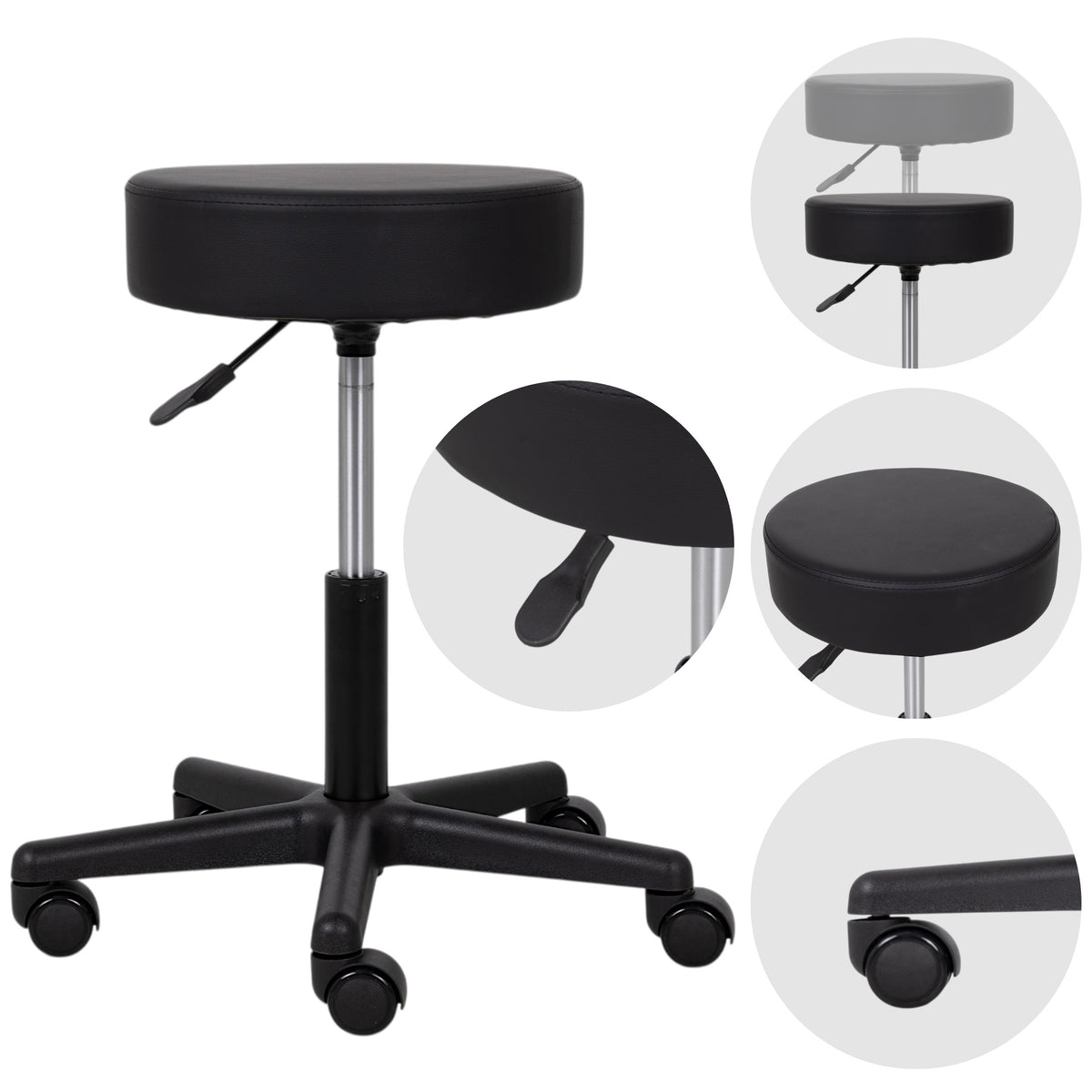 Tabouret de massage TIMO à hauteur réglable