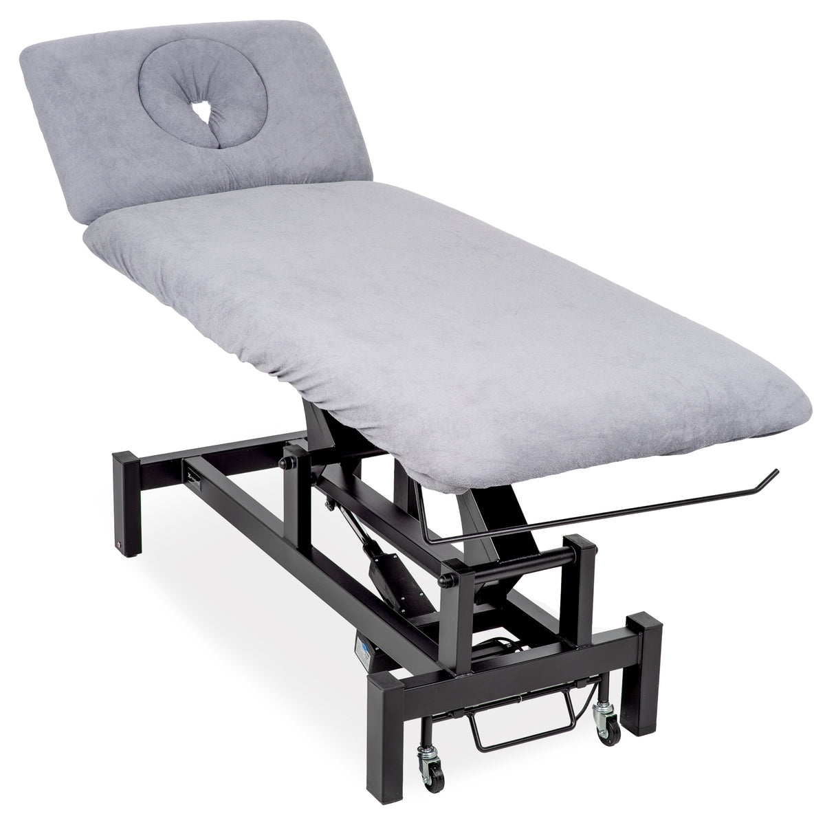 Drap housse éponge pour table de massage Graphite