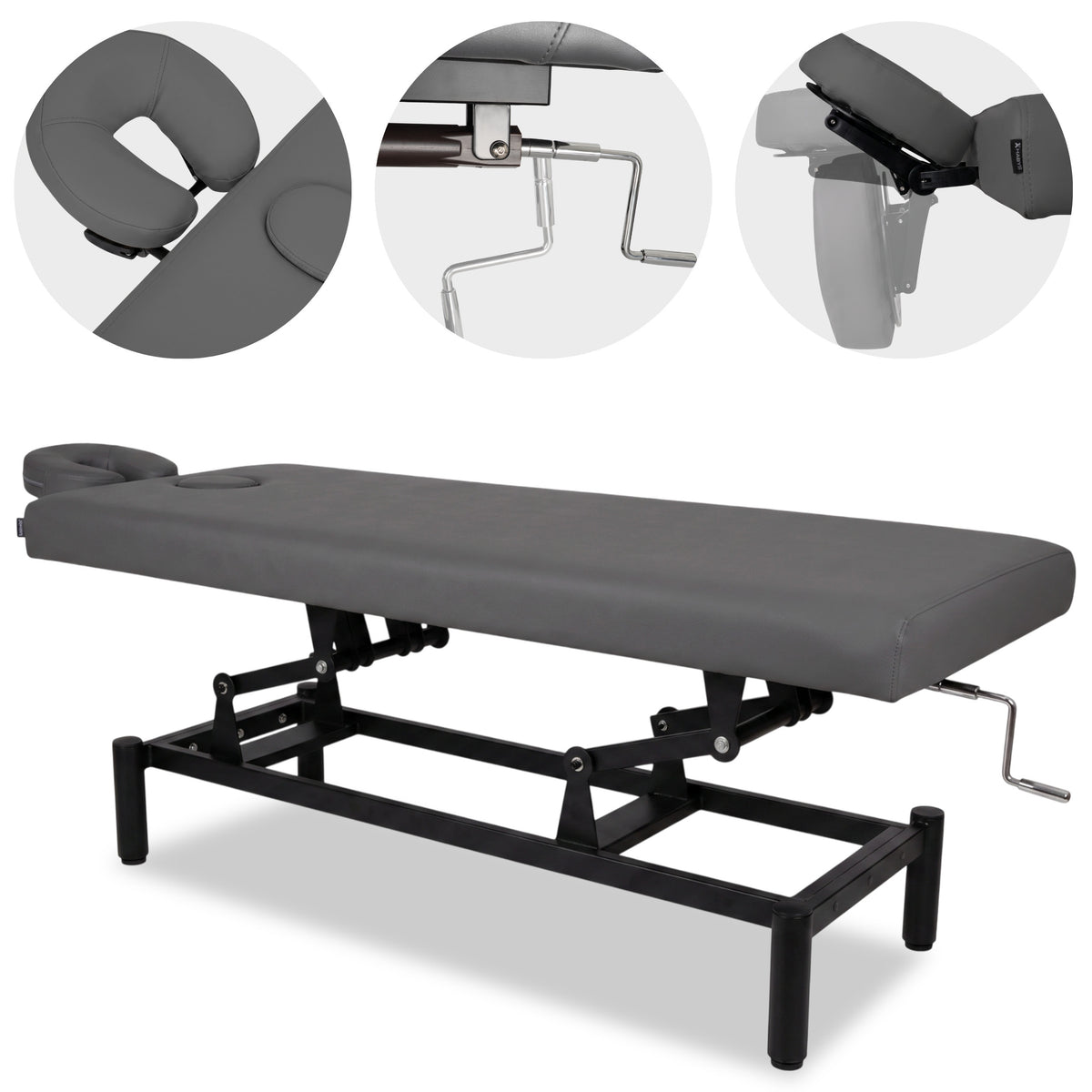 Table de massage fixe VIGO 1 Gris foncé