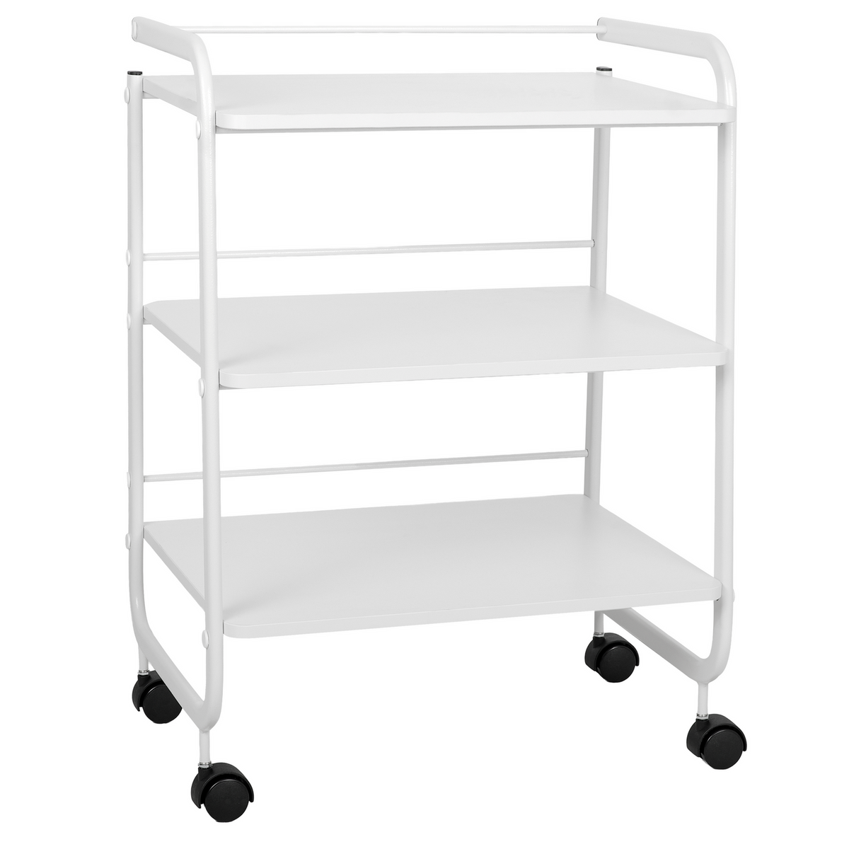Chariot de soins 3 plateaux 62 x 44 x 85 cm Blanc