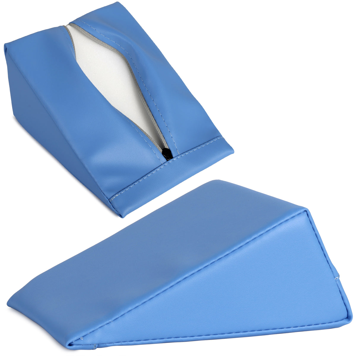 Coussin de positionnement triangulaire 20 x 15 x 10 cm Bleu