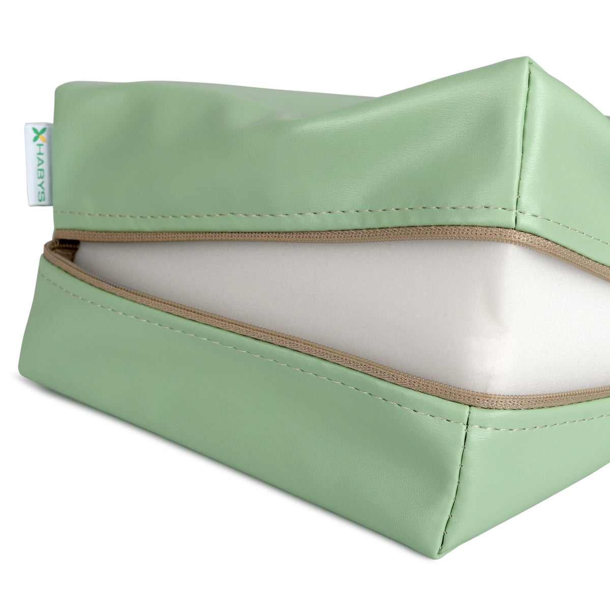 Coussin de positionnement triangulaire 54 x 22 x 12 cm Vert
