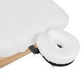 Set de housses anti-huile polyester 175-185 x 65-75 cm Blanc