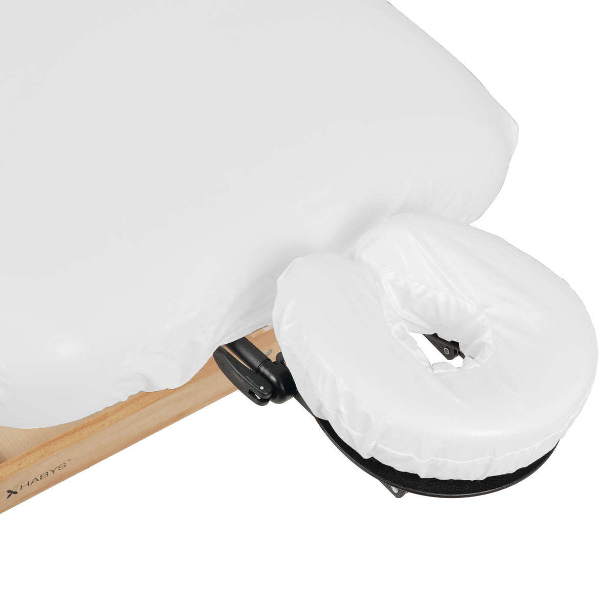 Set de housses anti-huile polyester 175-185 x 65-75 cm Blanc