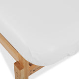 Set de housses anti-huile polyester 175-185 x 65-75 cm Blanc