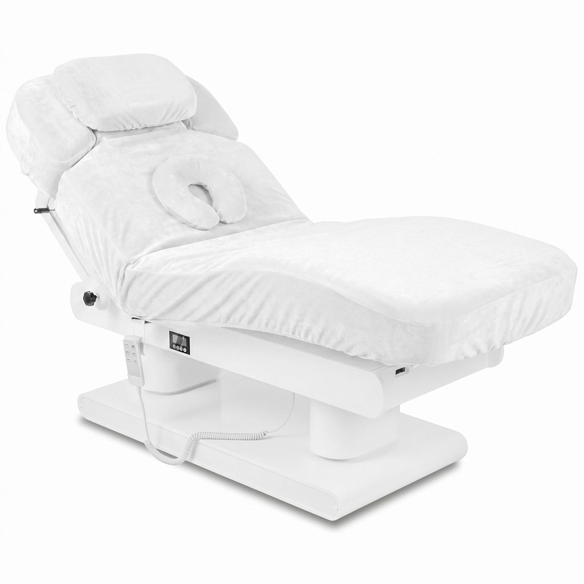 Drap housse velours 78 x 198 cm Blanc