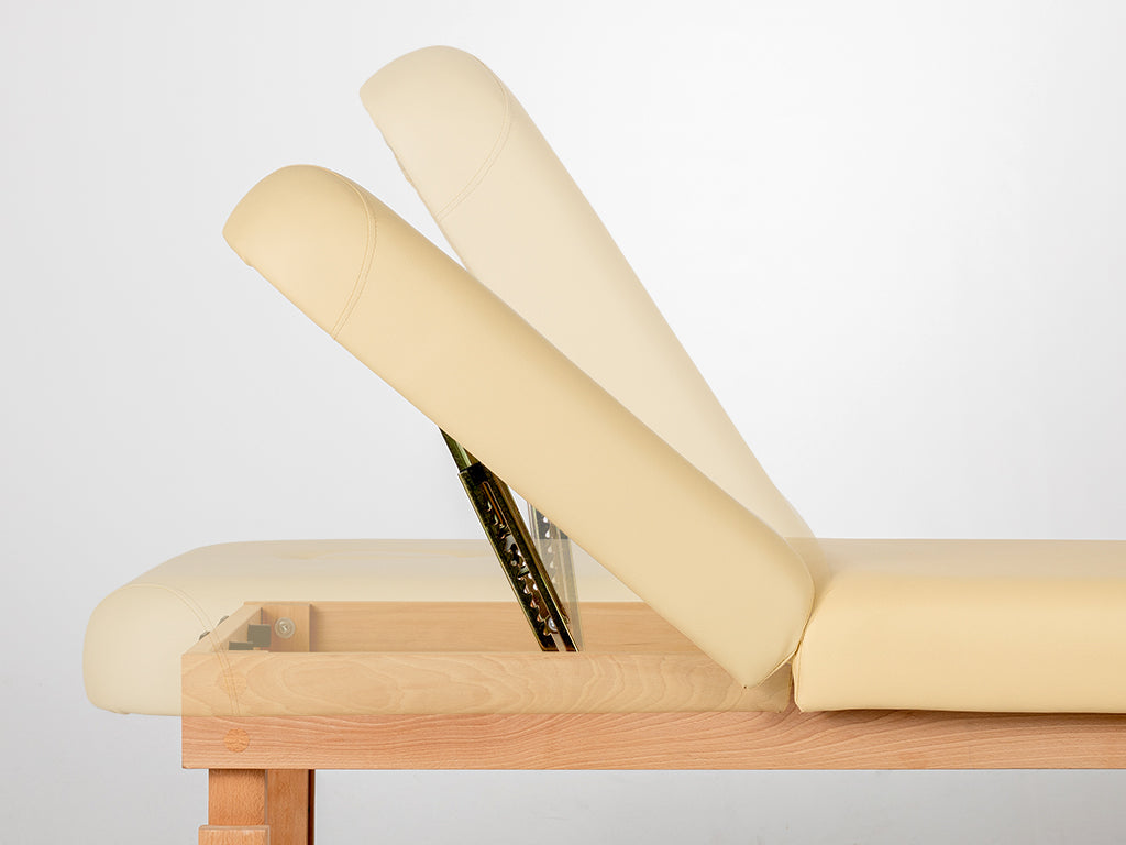 Table de massage fixe en bois de hêtre 185 x 70 cm