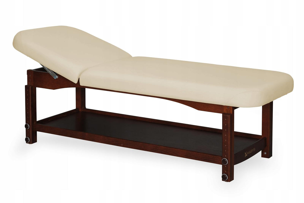 Table de massage fixe en bois de hêtre 194 x 70 cm