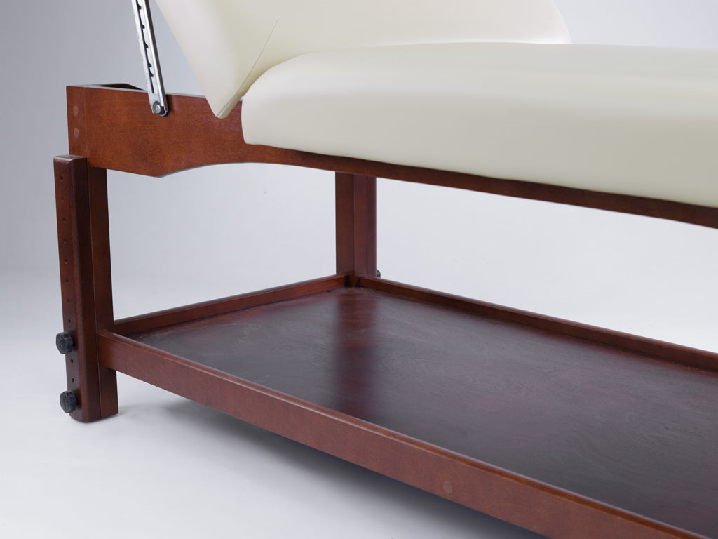 Table de massage fixe en bois de hêtre 194 x 70 cm
