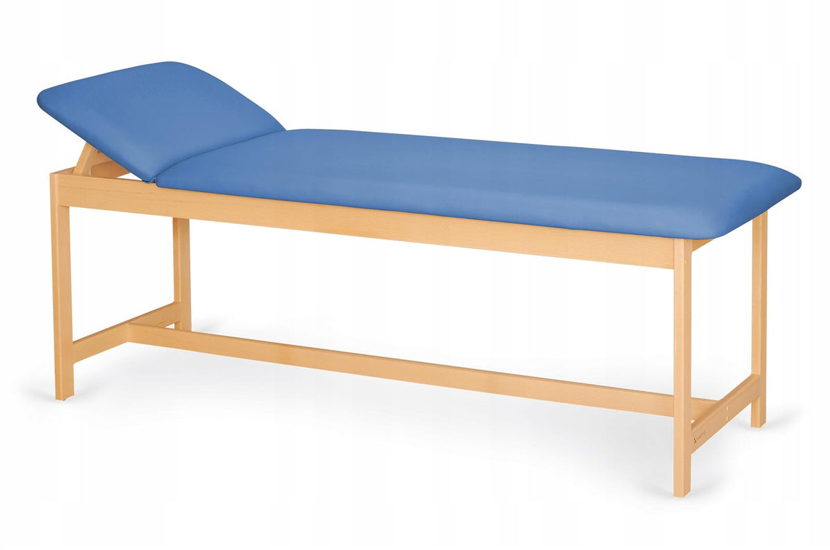Table de massage fixe en bois Primo 184 x 65 cm Bleu