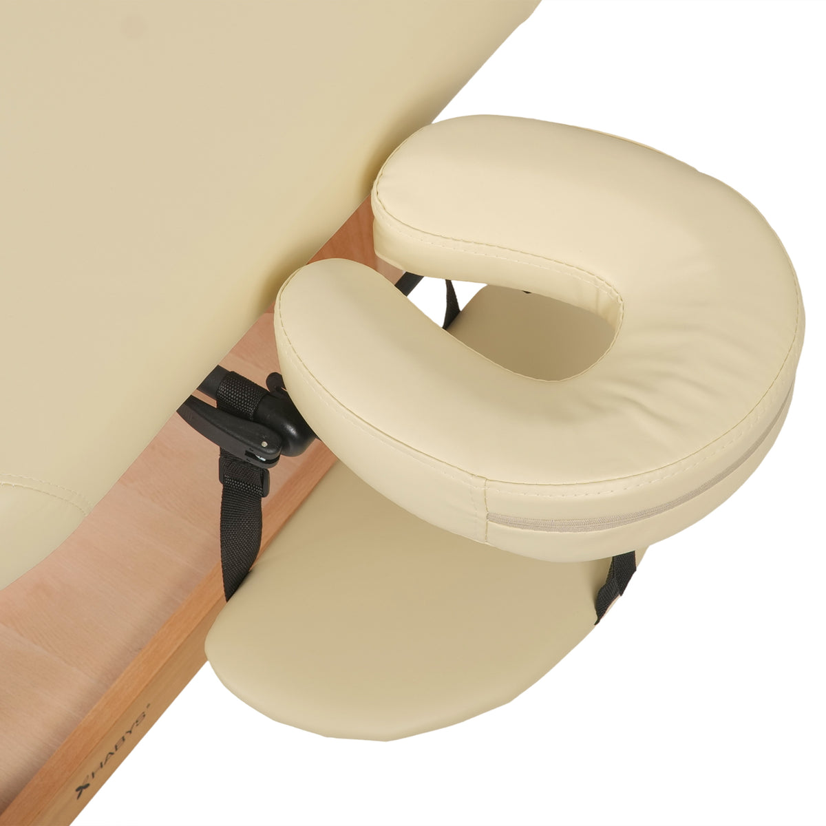 Table de massage fixe en bois Vita Velvet Touch Beige